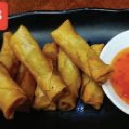 A8 Vegetable Spring Roll with Sweet Chili Sauce (CB)